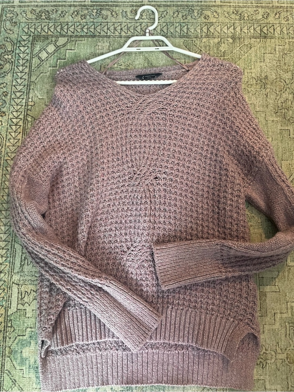 Purple knit sweater